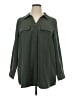 D&Co. 100% Polyester Solid Green 3/4 Sleeve Blouse Size 1X - photo 1