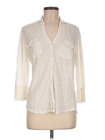 J. McLaughlin 3/4 Sleeve Button-Down Shirt (view 1)