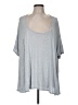 Easel Gray Short Sleeve Top Size M - photo 1