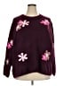 CeCe Floral Purple Pullover Sweater Size 3X - photo 1