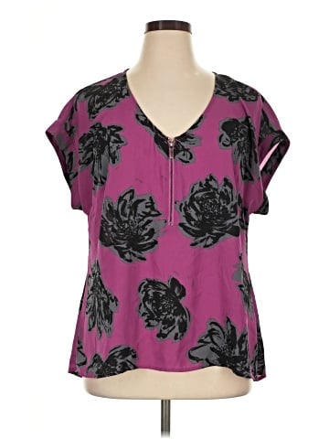Lane Bryant Outlet Short Sleeve Blouse (view 1)