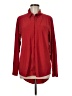 Athleta Solid Red Long Sleeve Button-Down Shirt Size M - photo 1