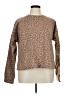 Ideology Animal Print Brown Pullover Sweater Size XL - photo 1