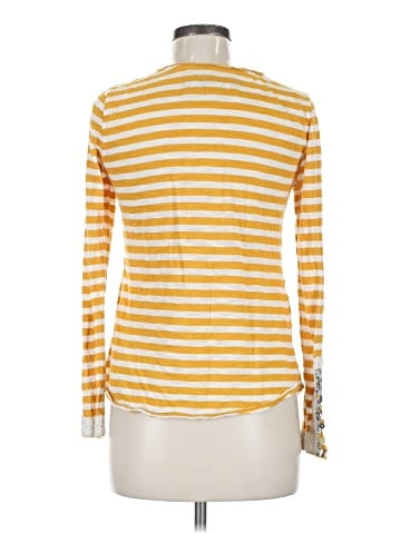 Little Yellow Button Long Sleeve Henley (view 2)