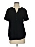 Hilary Radley Black Short Sleeve Blouse Size S - photo 1
