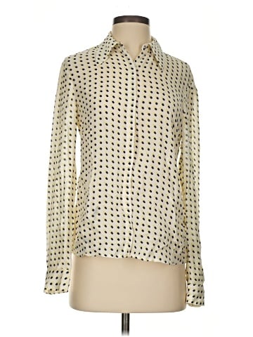 A.L.C. Long Sleeve Silk Top (view 1)