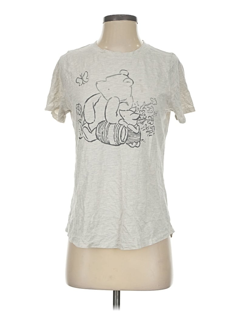 Pre-owned Disney Short Sleeve T-shirt In Gray