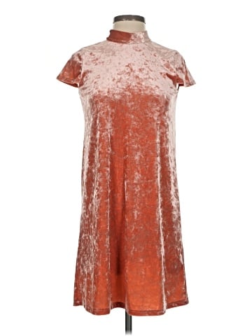 Madewell Crushed Velvet Mockneck Dress (view 1)