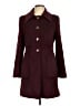 Tahari Solid Burgundy Coat Size 10 (petite) - photo 1