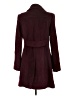 Tahari Solid Burgundy Coat Size 10 (petite) - photo 2