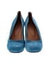 A.P.C. 100% Leather Color Block Teal Wedges Size EU 40 - photo 2