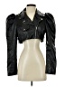 ASOS 100% Polyester Black Faux Leather Jacket Size 4 - photo 1