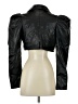 ASOS 100% Polyester Black Faux Leather Jacket Size 4 - photo 2