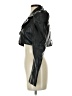 ASOS 100% Polyester Black Faux Leather Jacket Size 4 - photo 5
