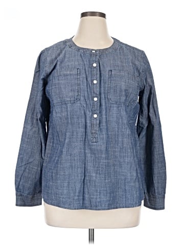 Van Heusen Long Sleeve Blouse (view 1)