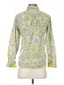 Talbots 100% Cotton Paisley Yellow Long Sleeve Button-Down Shirt Size S (petite) - photo 2