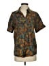 Assorted Brands Tropical Teal Short Sleeve Blouse Size S - photo 1