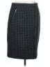 J.Crew 100% Wool Houndstooth Blue Gray Wool Skirt Size 10 - photo 1