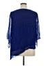 Chico's 100% Polyester Blue 3/4 Sleeve Blouse Size XL Petite (3) - photo 2
