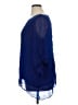 Chico's 100% Polyester Blue 3/4 Sleeve Blouse Size XL Petite (3) - photo 5
