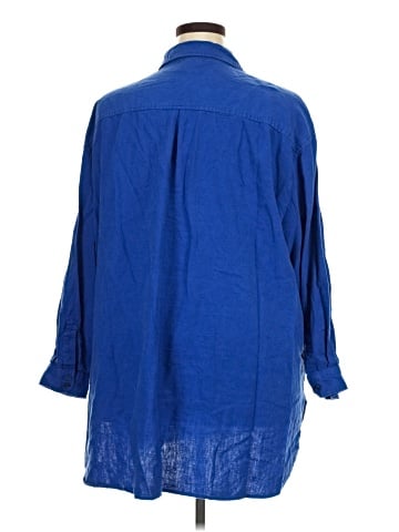 Ellos 3/4 Sleeve Button-Down Shirt (view 2)