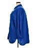 Ellos Blue 3/4 Sleeve Button-Down Shirt Size 22 - photo 5