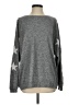Easel Stars Gray Pullover Sweater Size S - photo 1