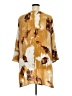 Catherines 100% Polyester Gold 3/4 Sleeve Blouse Size 3X - photo 2