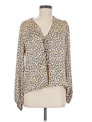 Topshop Long Sleeve Blouse (view 1)