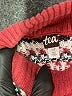 Tea 100% Cotton Red Pullover Sweater Size 4 - 5 - photo 3
