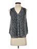 Ann Taylor 100% Polyester Gray Sleeveless Blouse Size XXS (petite) - photo 1