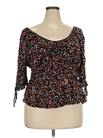 City Chic 3/4 Sleeve T-Shirt (view 1)