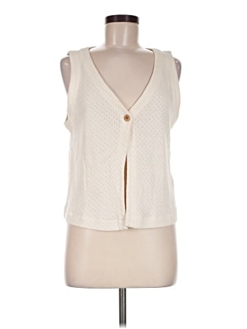 Madewell Pointelle Single-Button Vest (view 1)