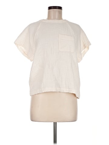 Madewell Lightspun Renwood Button-Back Top (view 1)
