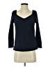 Ann Taylor Black Blue 3/4 Sleeve Top Size XXS (petite) - photo 1