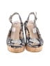 Stuart Weitzman Animal Print Silver Wedges Size 9 1/2 - photo 2