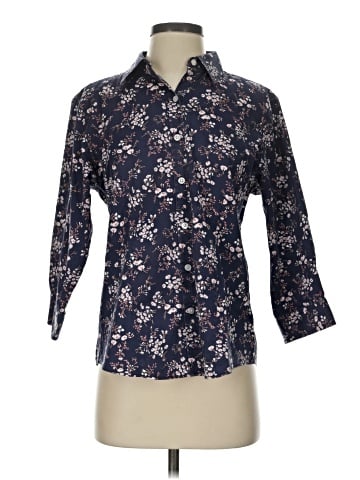 L.L.Bean 3/4 Sleeve Button-Down Shirt (view 1)
