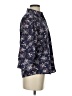 L.L.Bean 100% Cotton Floral Blue 3/4 Sleeve Button-Down Shirt Size S - photo 4