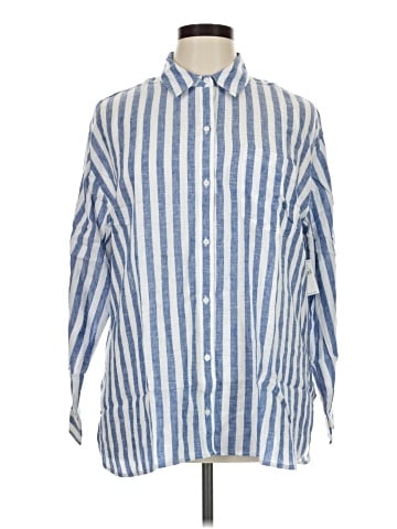 Old Navy 3/4 Sleeve Button-Down Shirt (view 1)