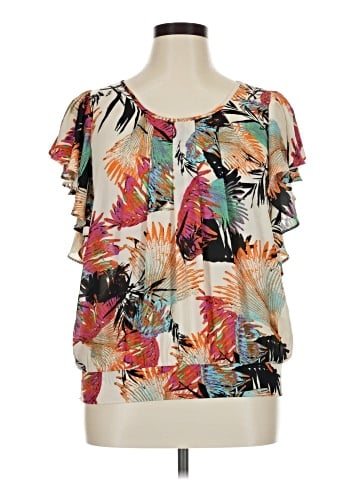 Black Rainn Short Sleeve Blouse (view 1)
