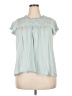 Ella Moss Teal Short Sleeve Blouse Size XXL - photo 1