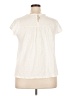 Ella Moss Ivory Short Sleeve Blouse Size XXL - photo 2