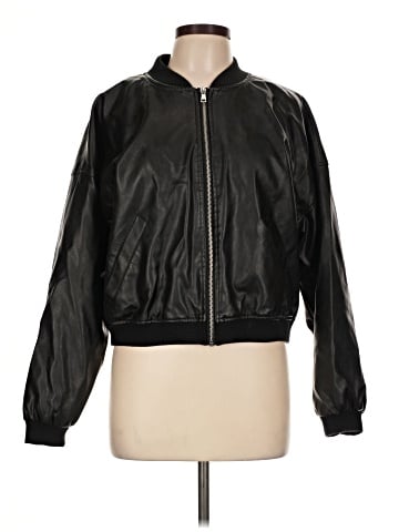 No Boundaries Faux Leather Jacket (view 1)