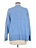Stradivarius Solid Blue Pullover Sweater Size M - photo 2