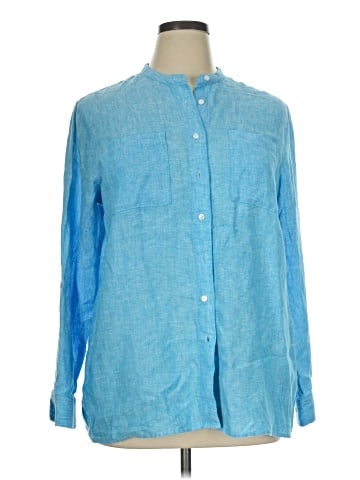Lands' End Long Sleeve Button-Down Shirt (view 1)