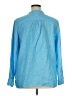 Lands' End 100% Linen Blue Long Sleeve Button-Down Shirt Size XL (petite) - photo 2