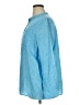 Lands' End 100% Linen Blue Long Sleeve Button-Down Shirt Size XL (petite) - photo 5