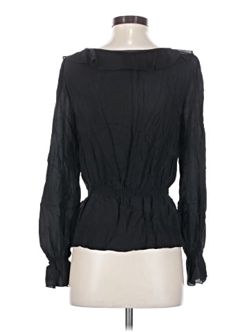 White House Black Market Long Sleeve Silk Top (view 2)