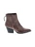 Pink Lily Brown Ankle Boots Size 6 1/2 - photo 1