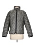 Lands' End 100% Polyester Chevron-herringbone Silver Jacket Size L (petite) - photo 1